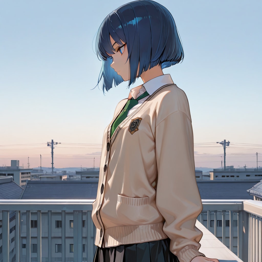 未来を見つめる横顔 | の人気AIイラスト・グラビア