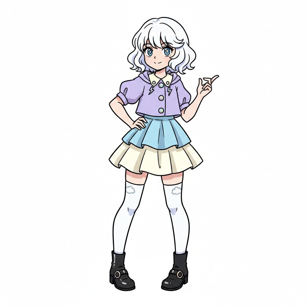 白髪の可愛い女の子【349】 | の人気AIイラスト・グラビア