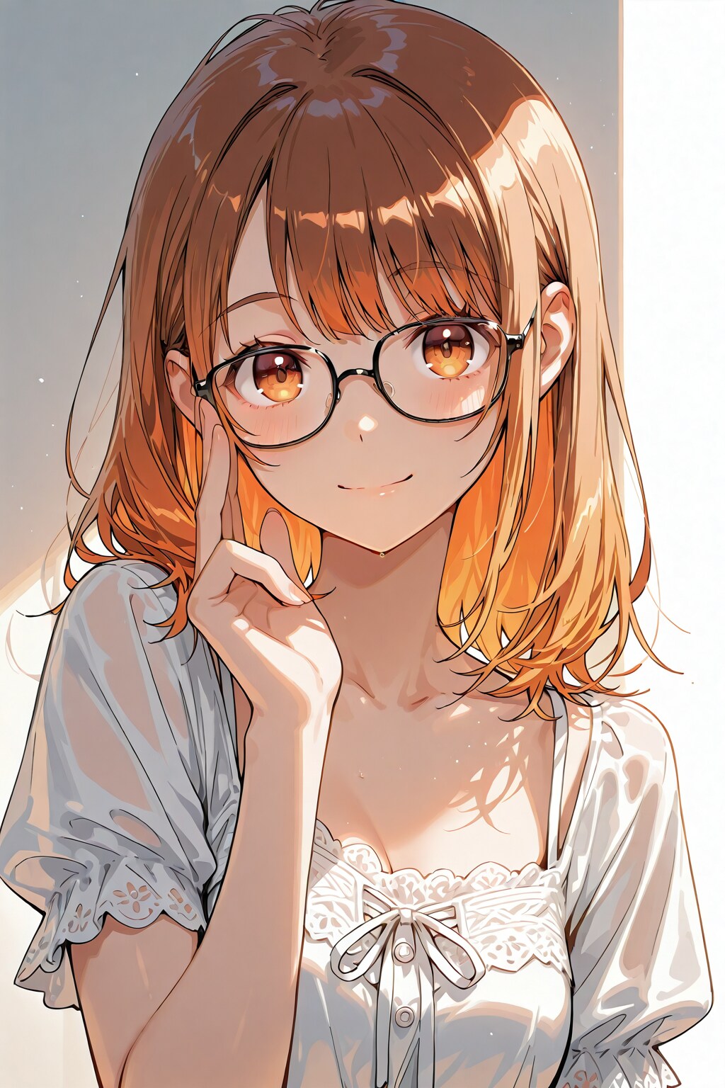 メガネ美少女