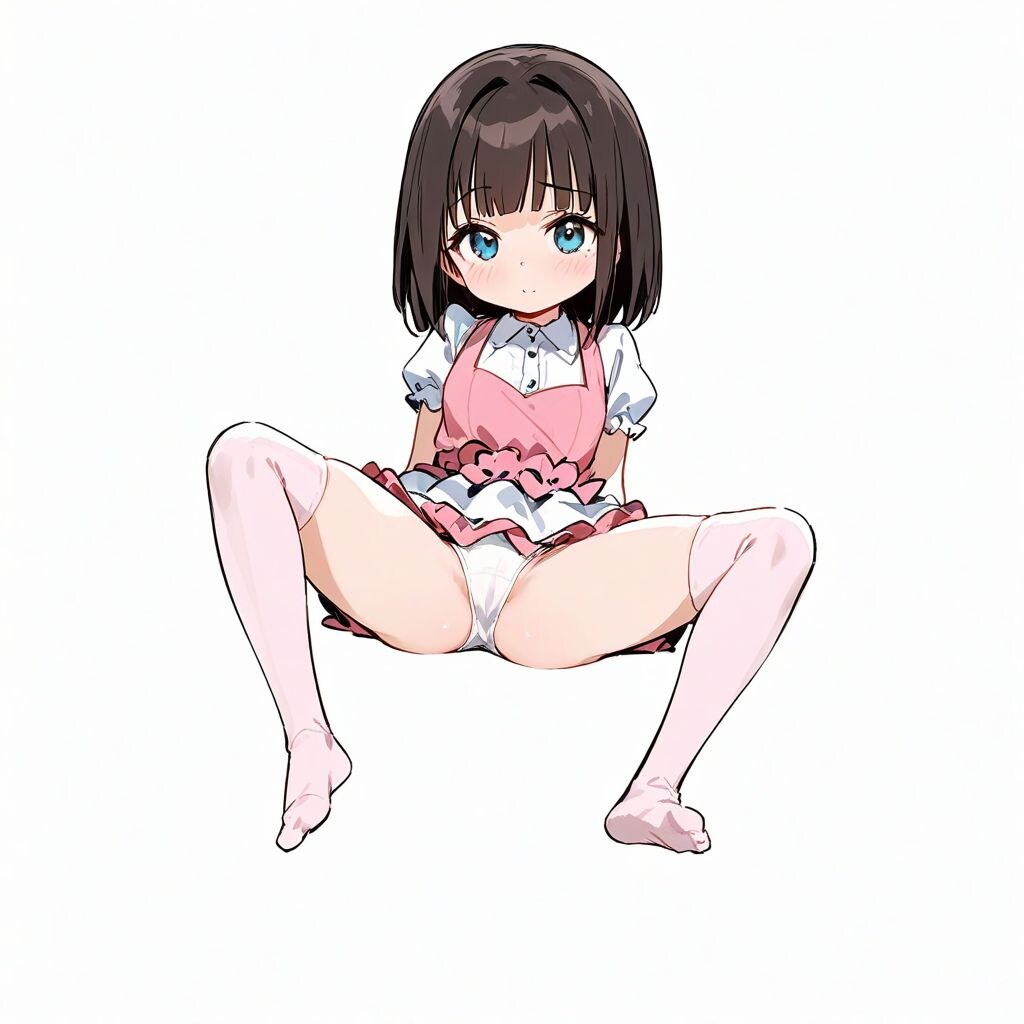 おかっぱ開脚ガール