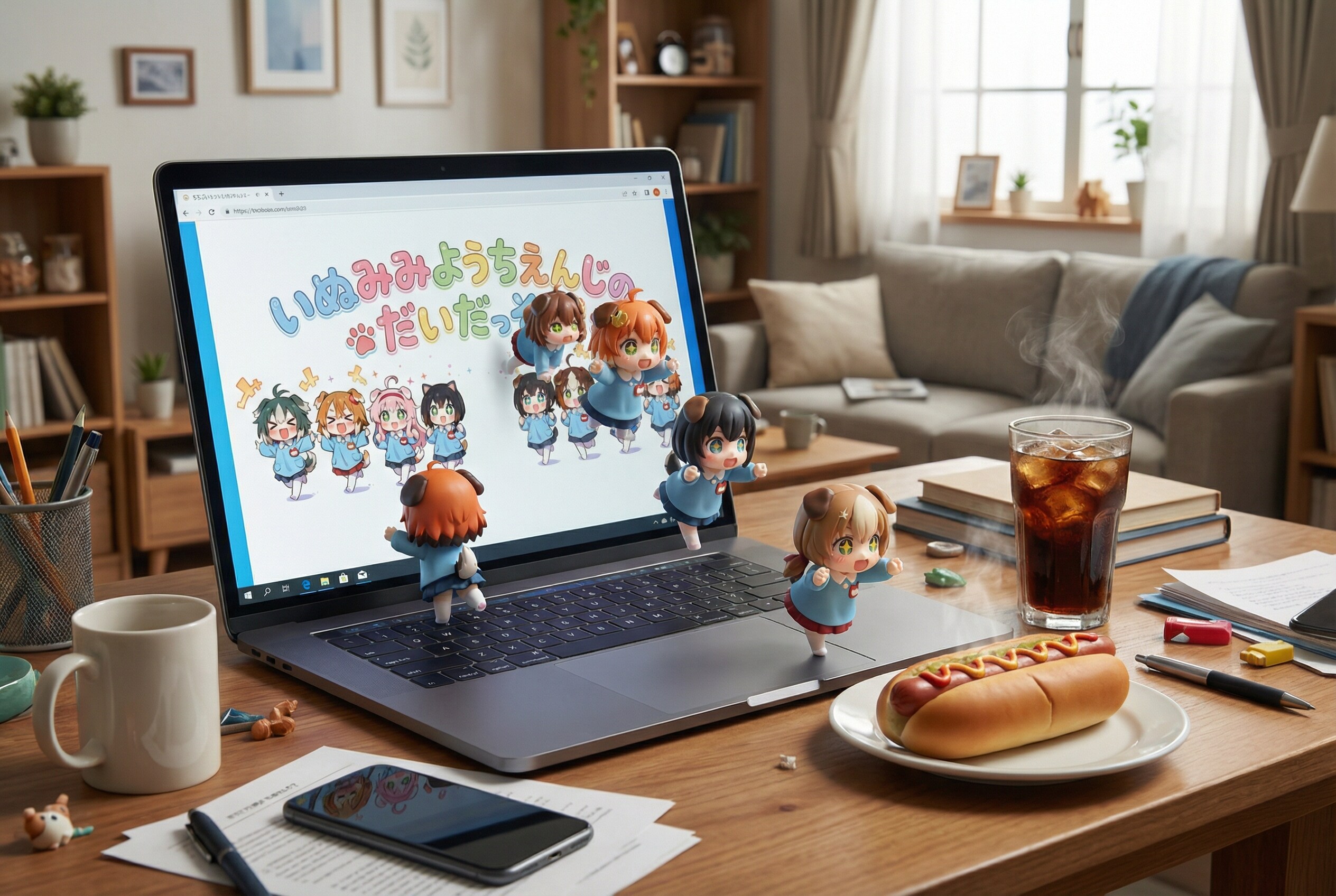 いぬみみようちえんじのだいだっそう！