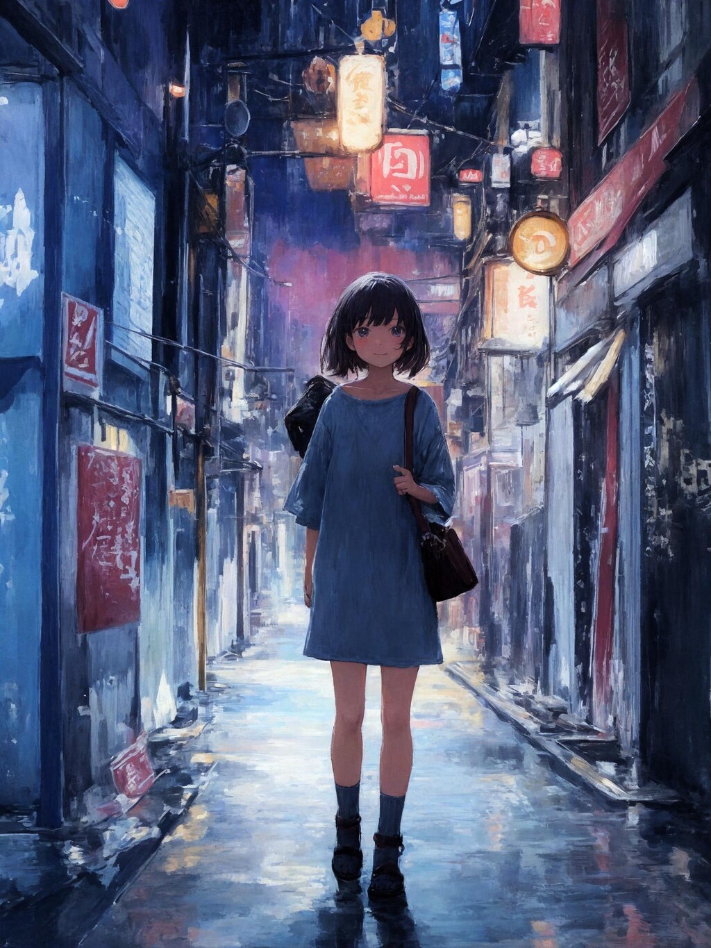 真夜中帰り道