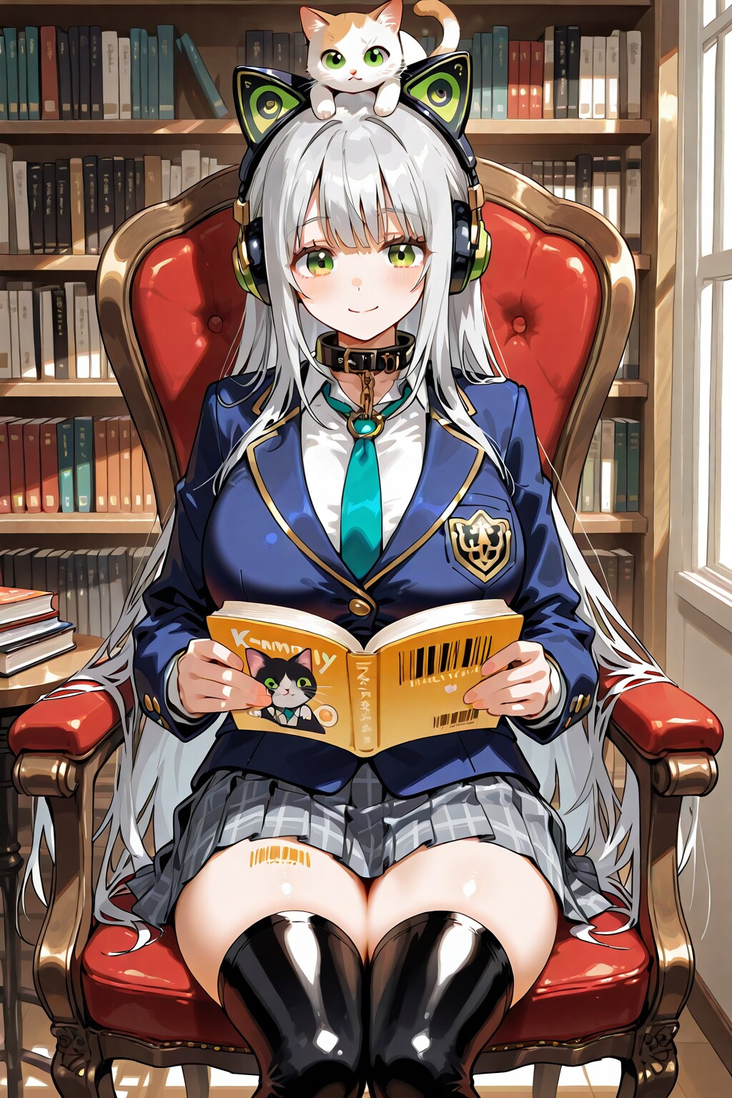 In the library