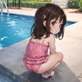 ピンク水着幼女 2枚目