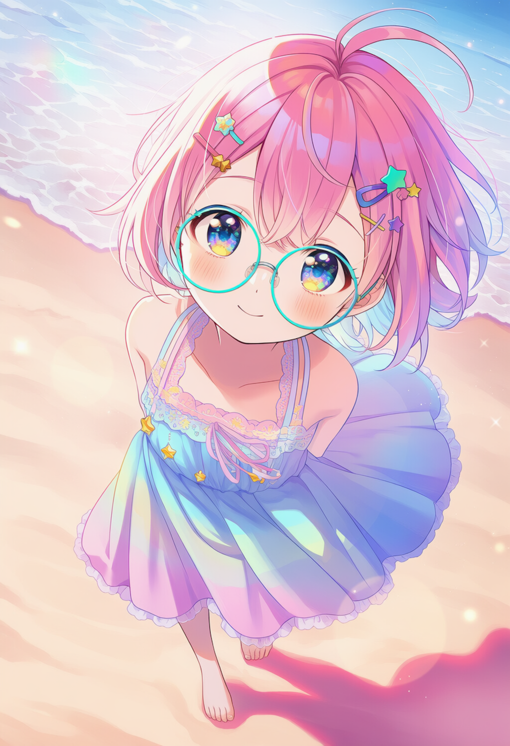 パステルワンピ少女