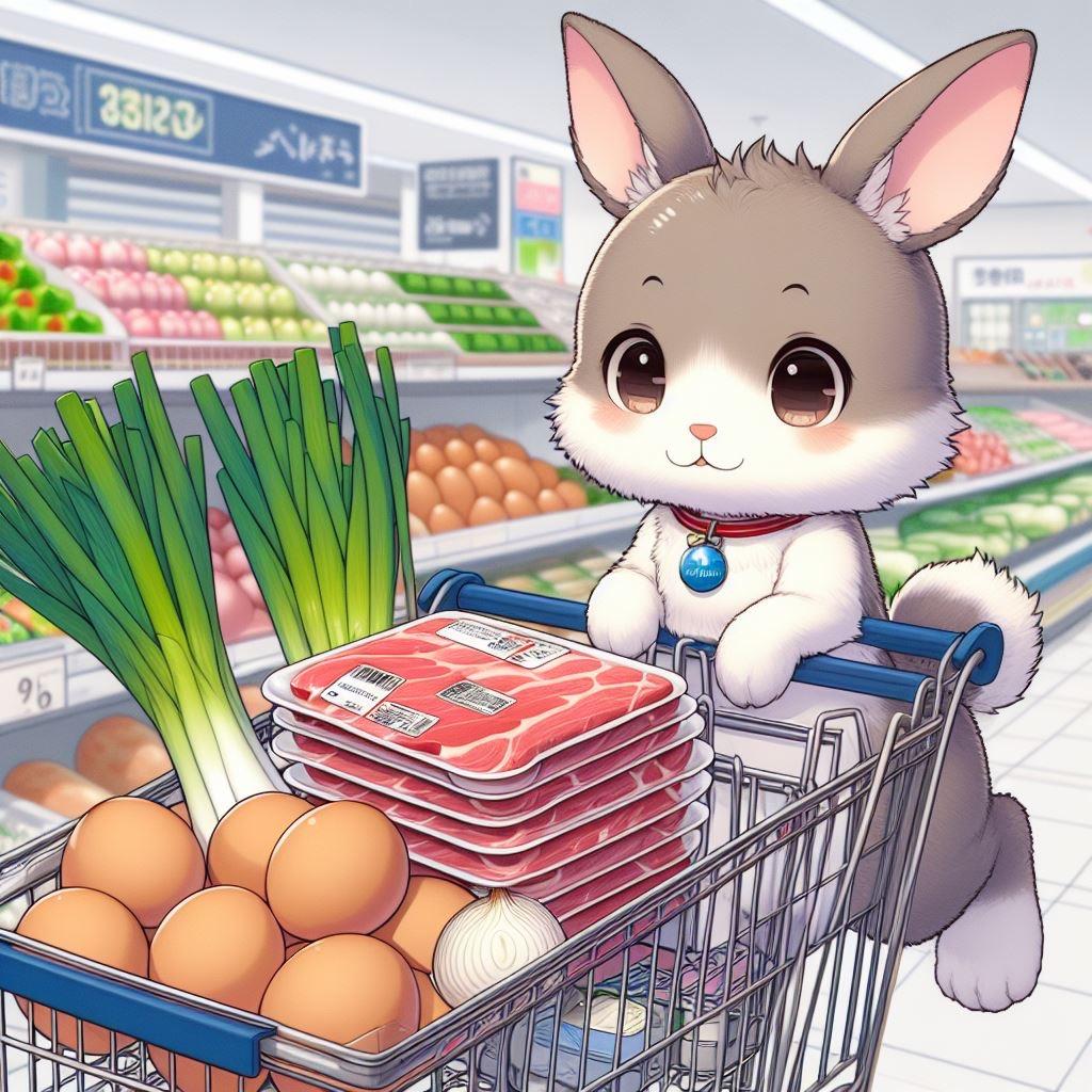 【謎画像】今夜はすき焼きのウサギ