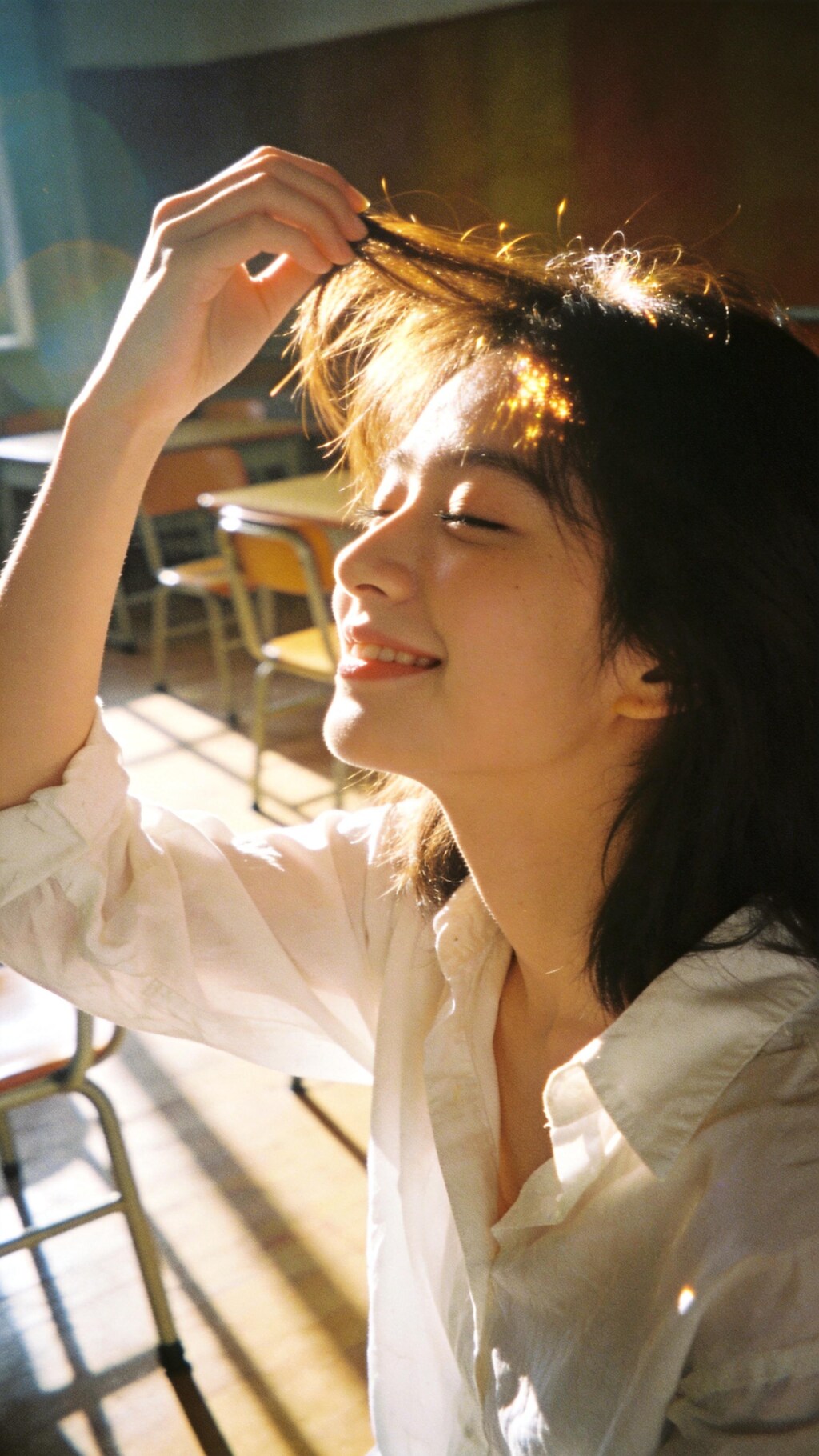 Sunlight Resting on a Quiet Smile