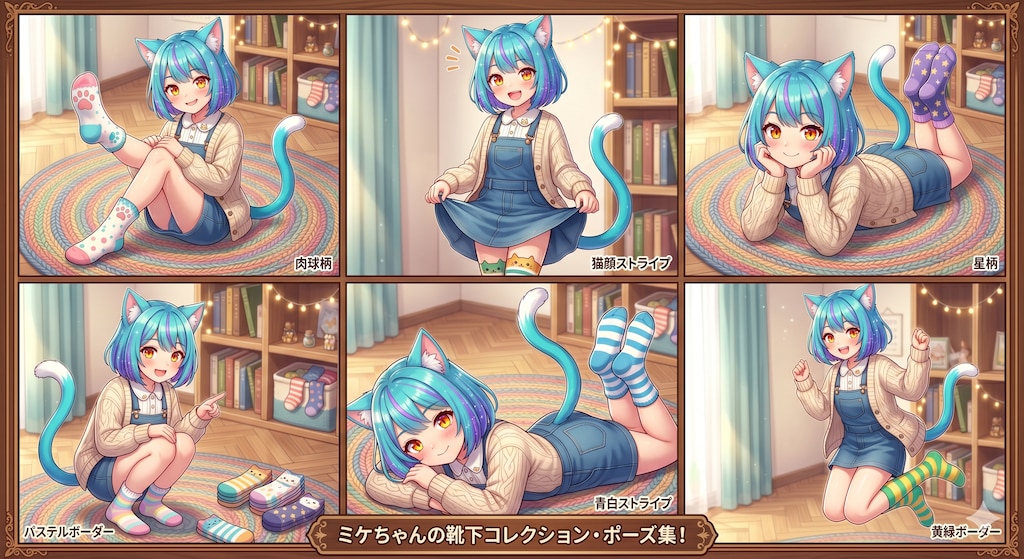 ミケちゃん靴下コレクション