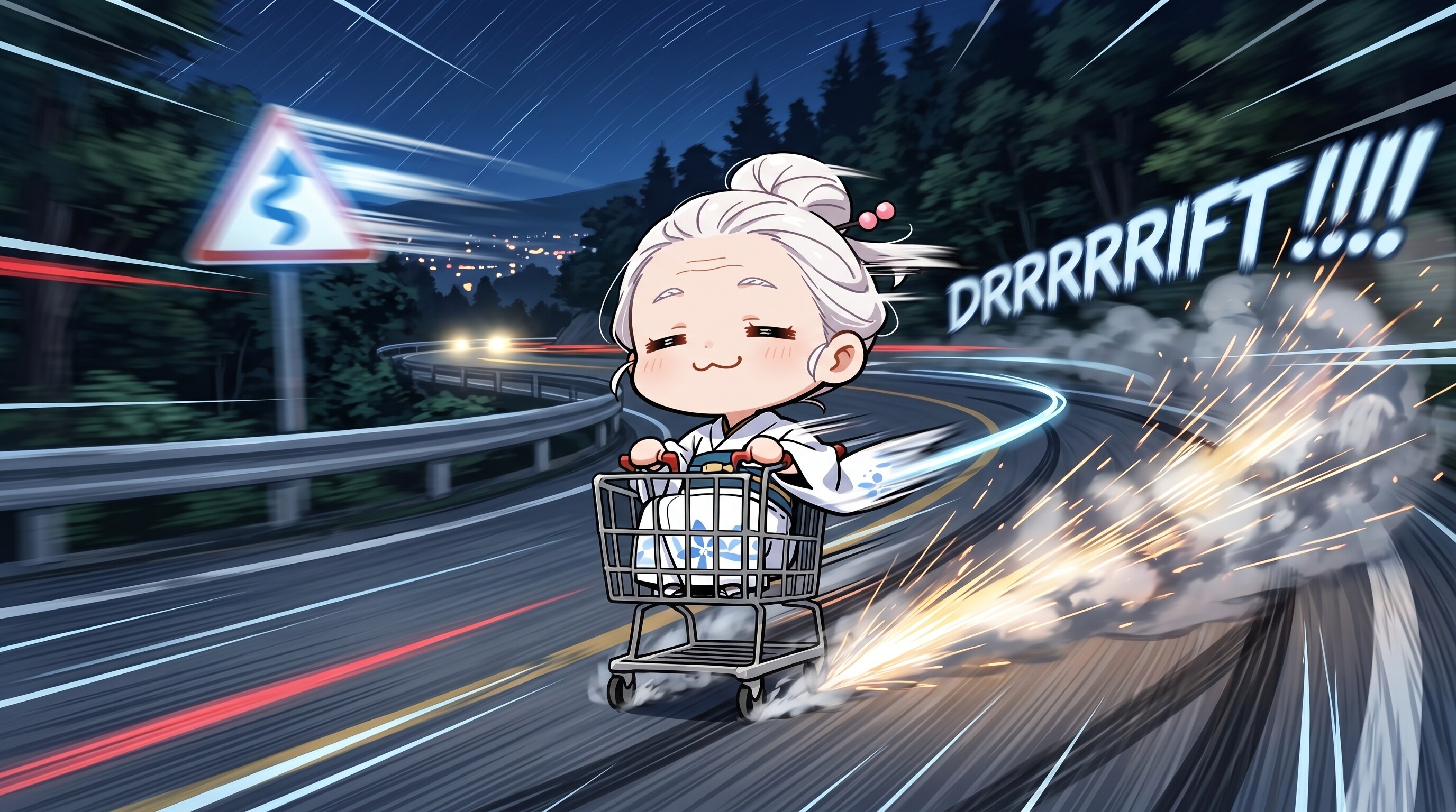 ドリフトターボばあちゃん | の人気AIイラスト・グラビア