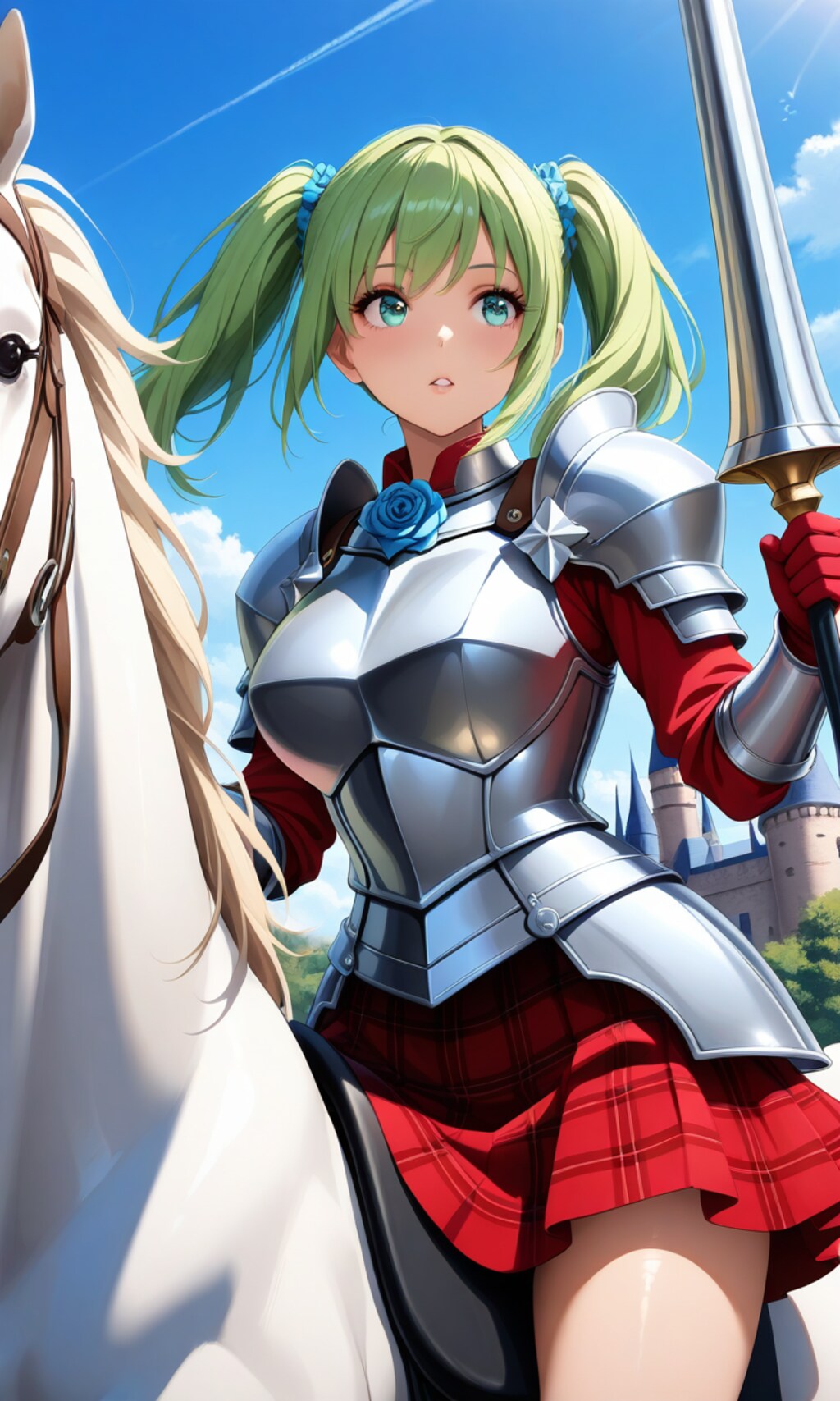 白馬の姫騎士あおいちゃん