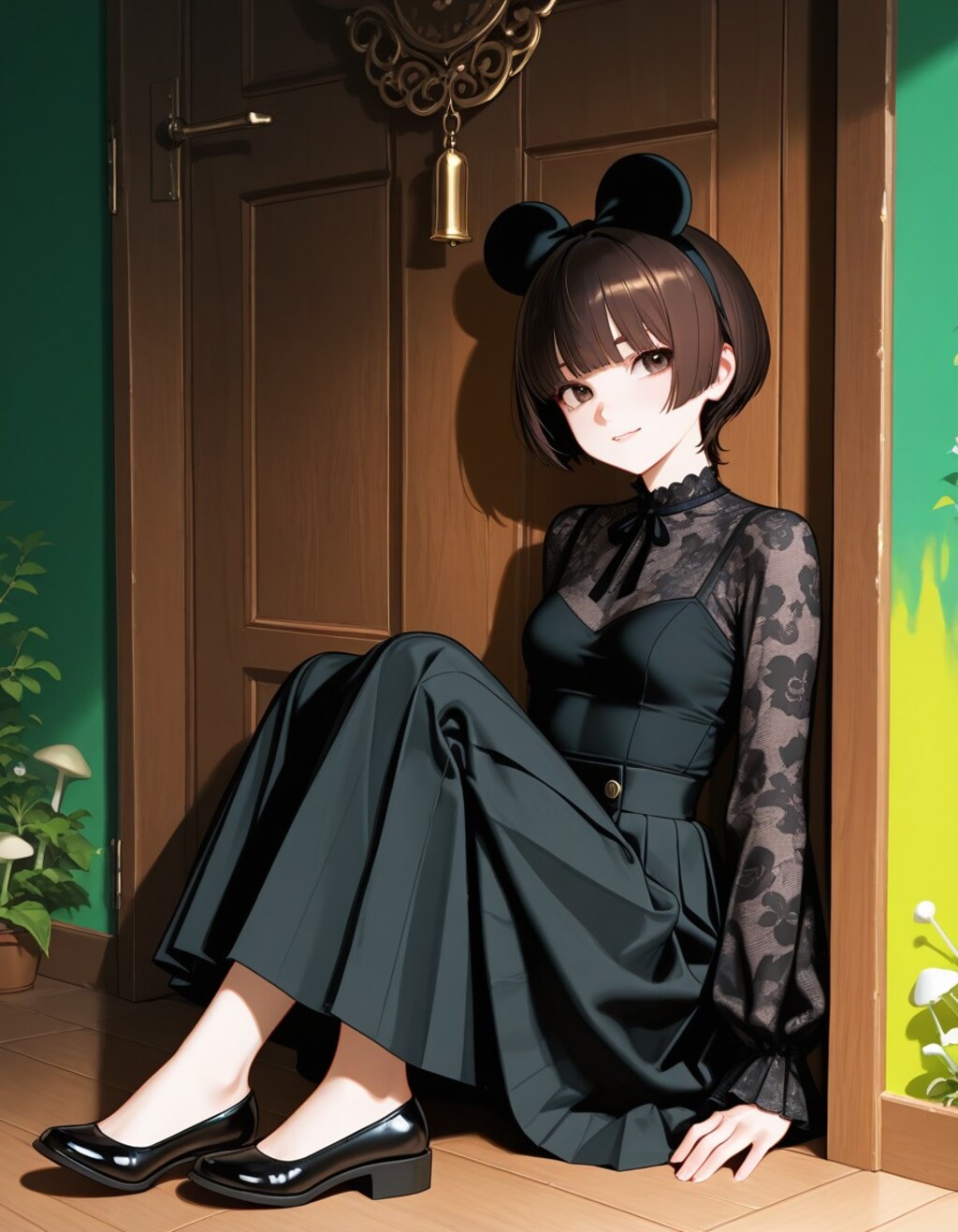 あの耳ヘッドバンドをつけた子