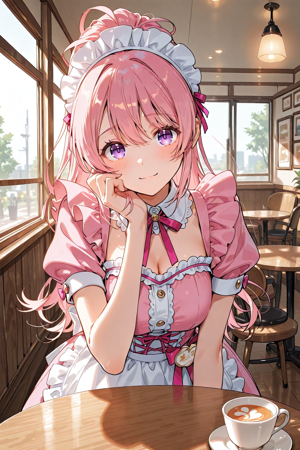 パステルカラーのメイド