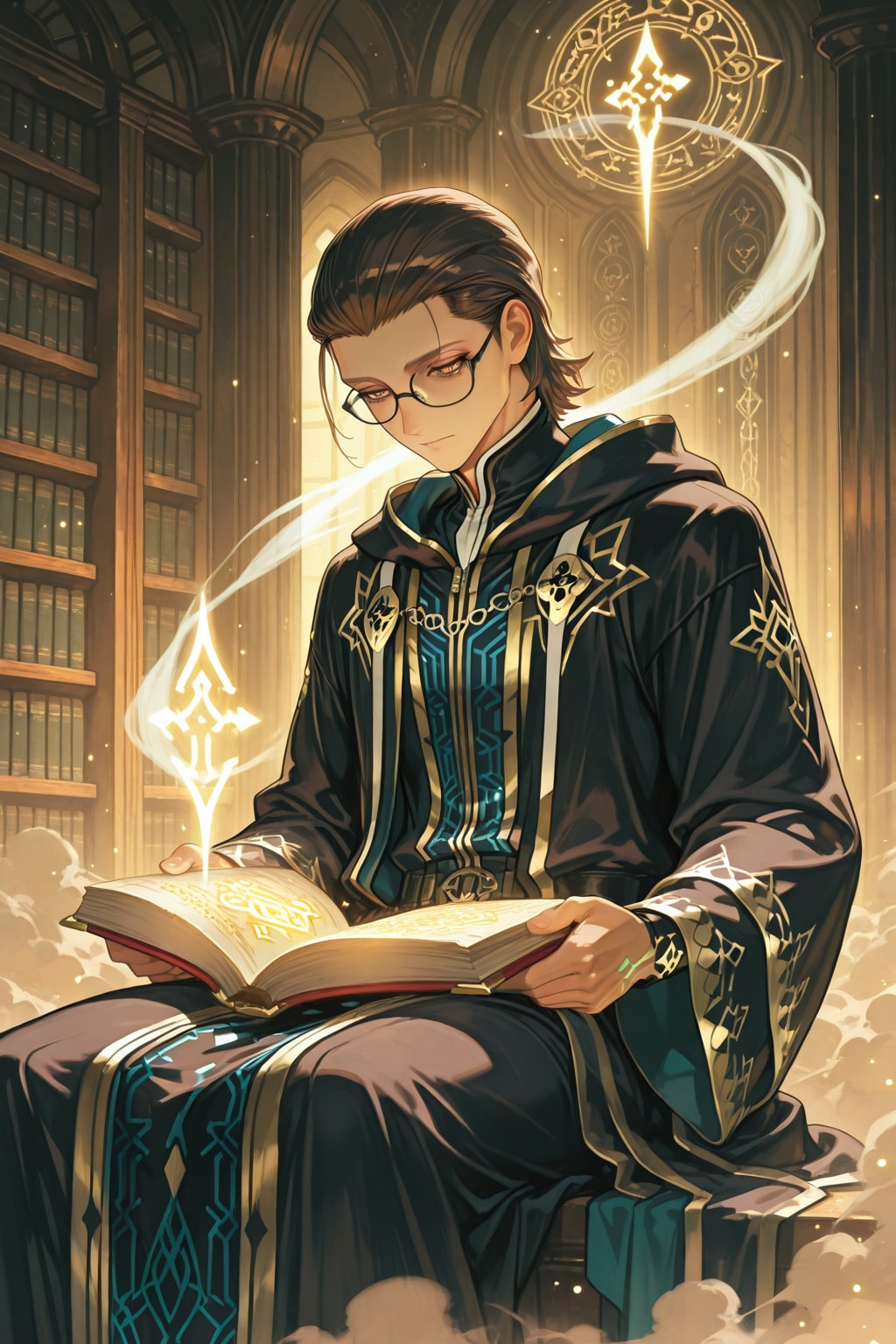 魔法図書館の最奥にて | の人気AIイラスト・グラビア