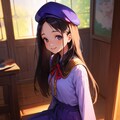 和歌月まりあ　ベレー帽 2枚目