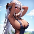 褐色組み合わせシリーズ①褐色×白髪 5枚目