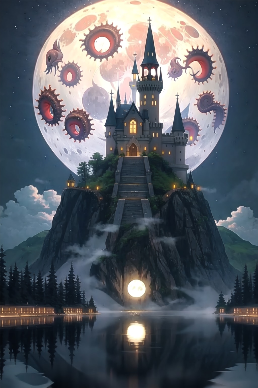 魔物の館 | の人気AIイラスト・グラビア