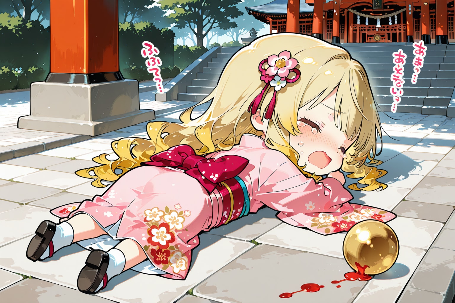 初詣での災難 | の人気AIイラスト・グラビア