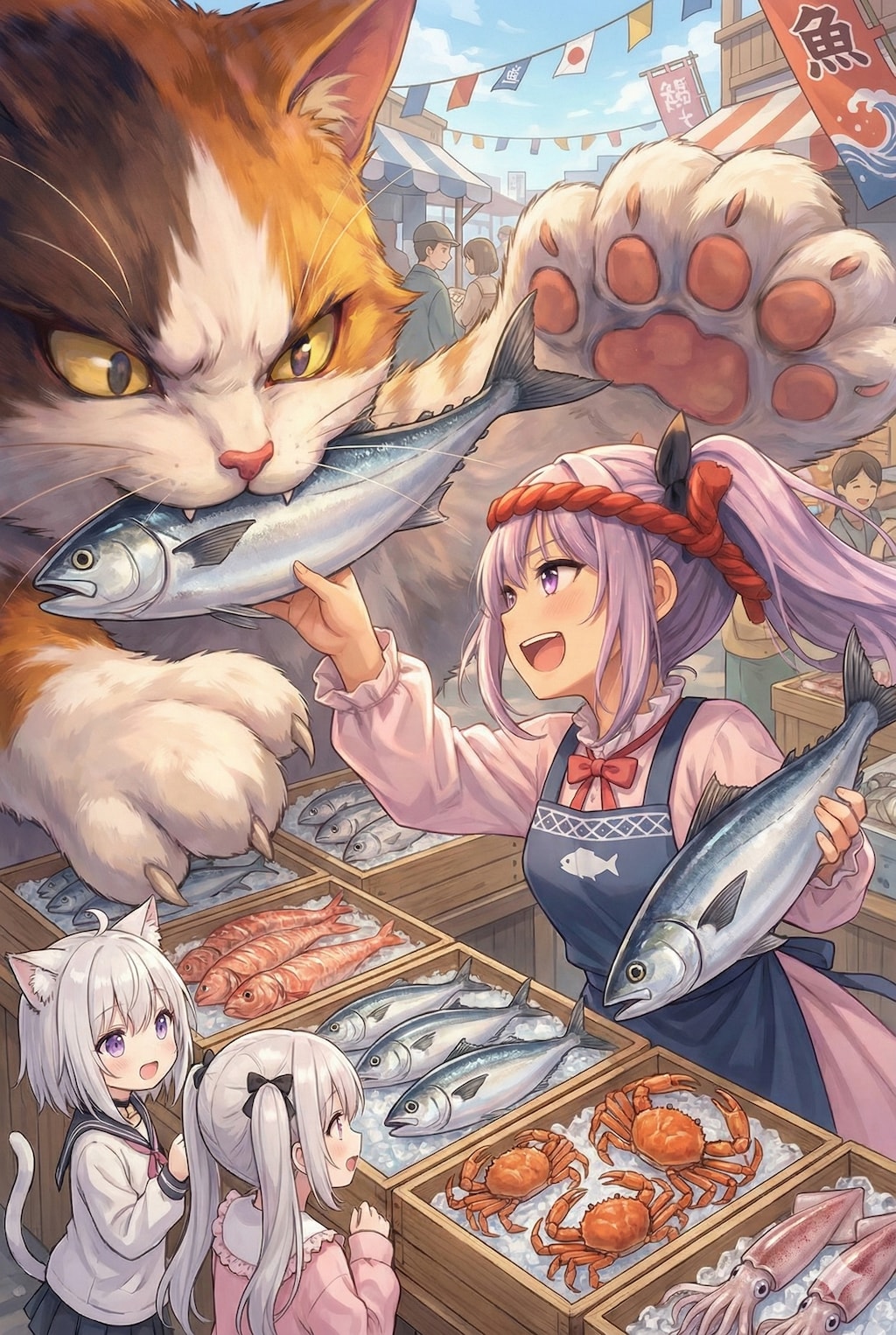 みんなでお魚屋さん「へいっお待ち！」