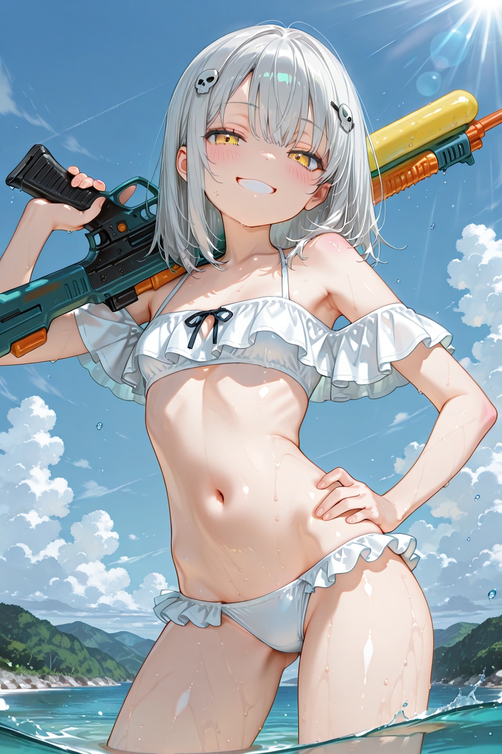 大きな水鉄砲。