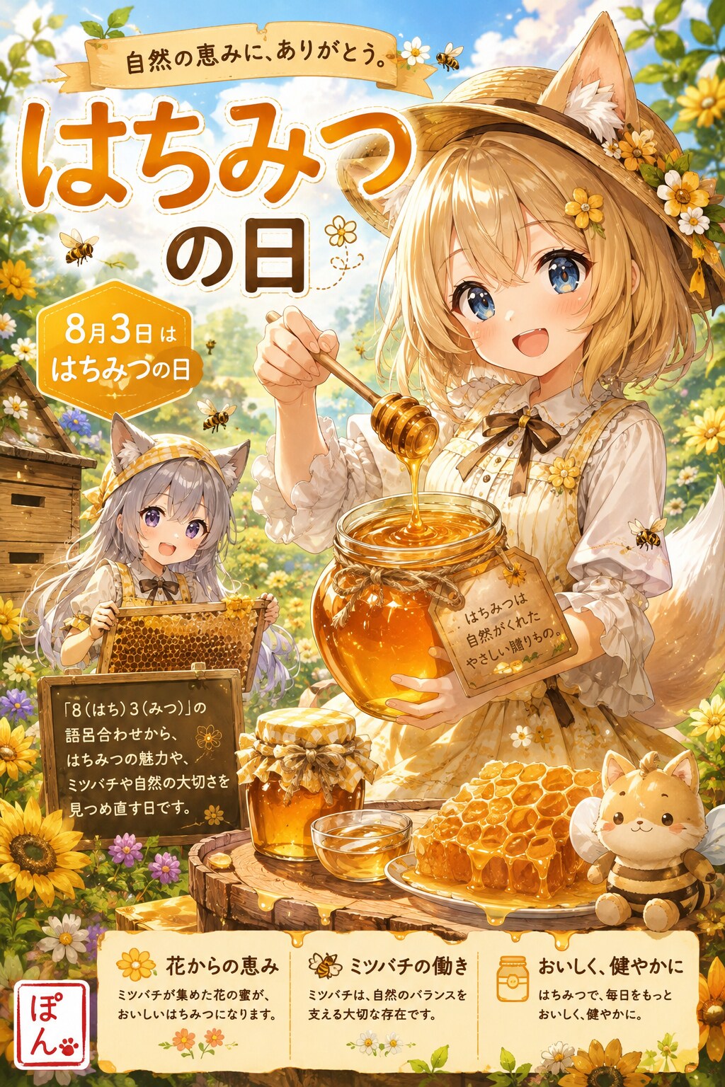 8月3日、はちみつの日