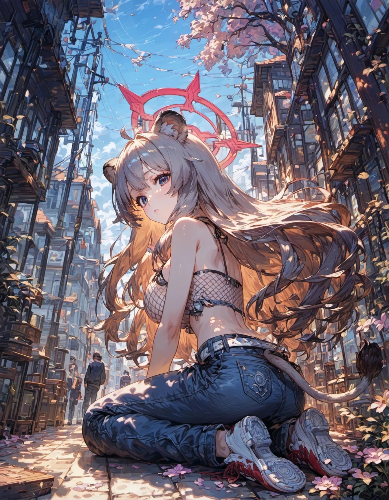 Alleyway Halo | の人気AIイラスト・グラビア