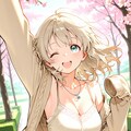 花見中のぶかぶか袖JD(企画参加) 2枚目