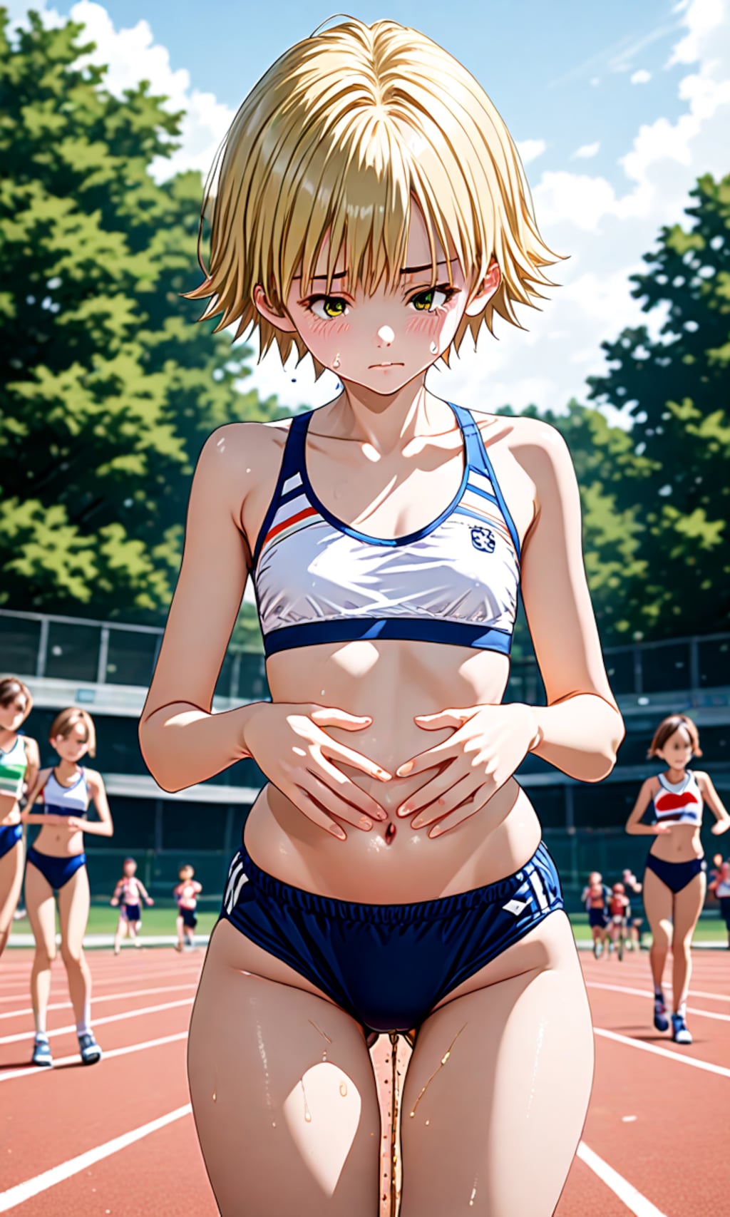 ブルマでおもらし