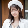 白コートと帽子 2 7枚目