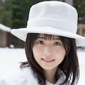 白コートと帽子 2 2枚目