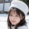 白コートと帽子 2 4枚目