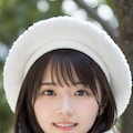白コートと帽子 2 5枚目