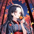 夜の紅葉狩り 2枚目