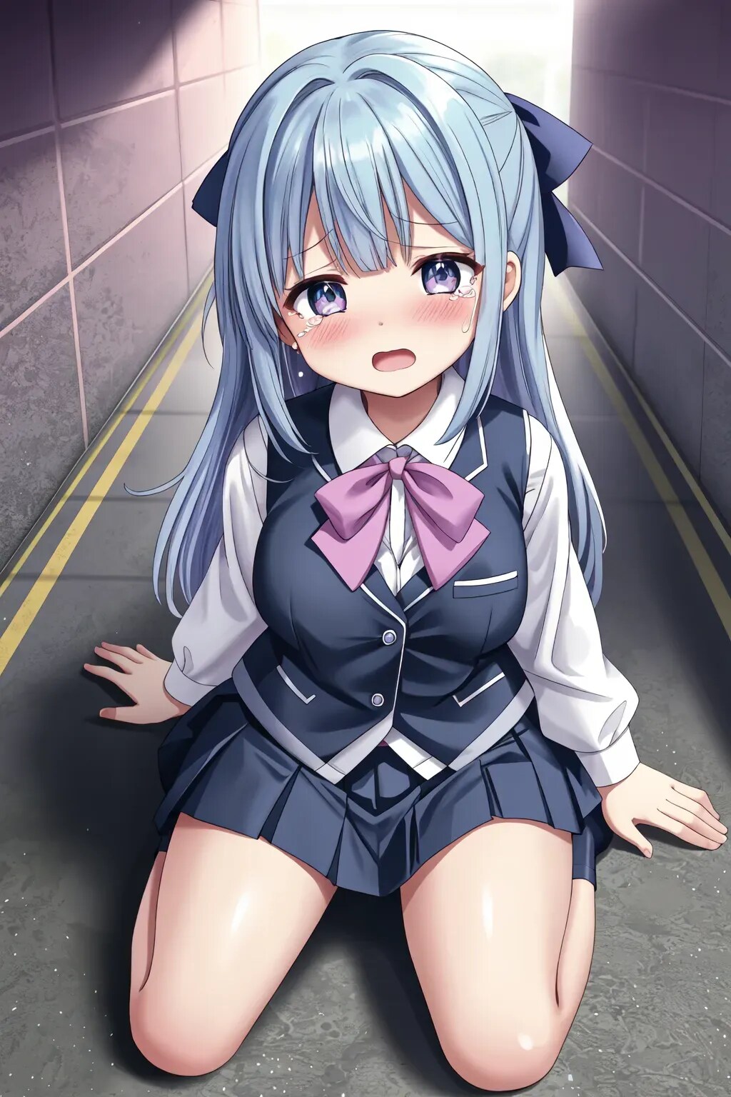 泣き出した後輩ちゃん