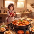 謎料理を作る少女 2枚目
