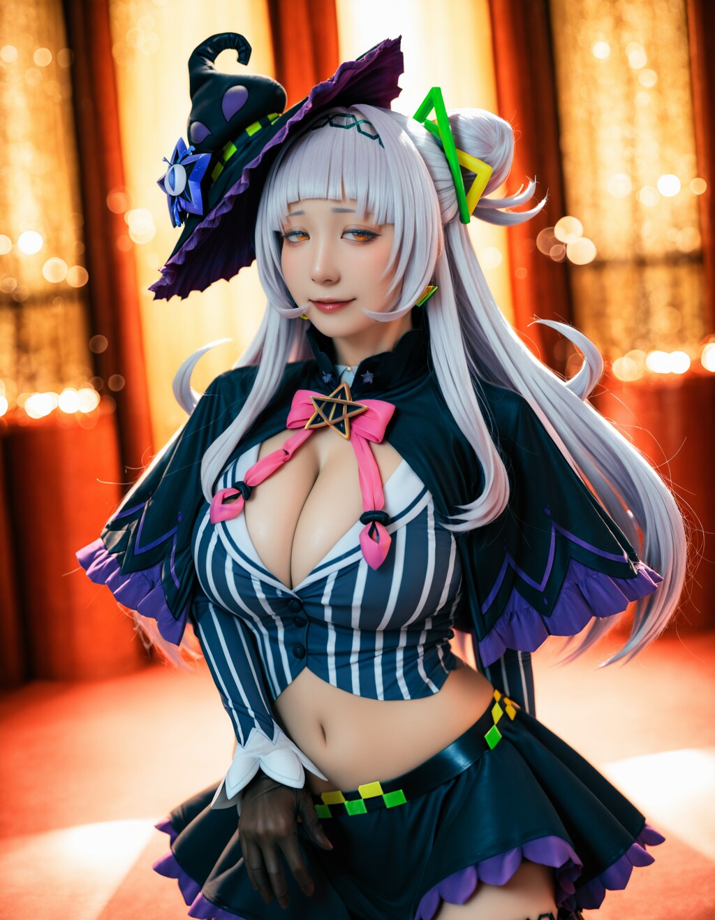 魔女の魅惑的な微笑み