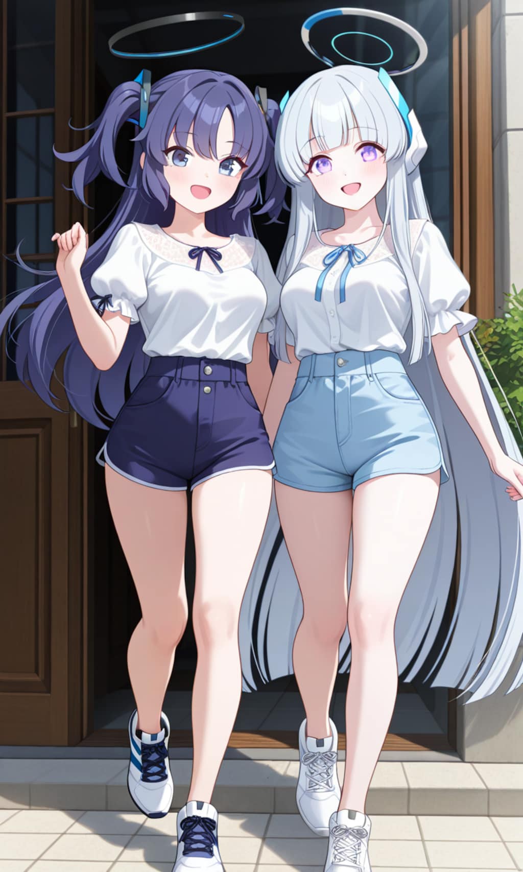 ユウカとノア　夏私服　ショートパンツ5