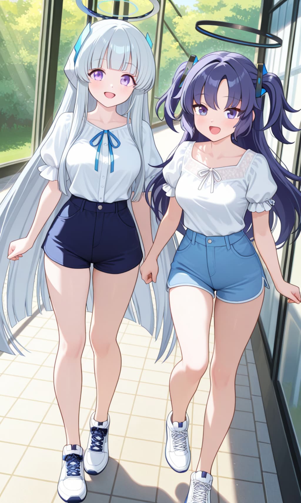 ユウカとノア　夏私服　ショートパンツ5