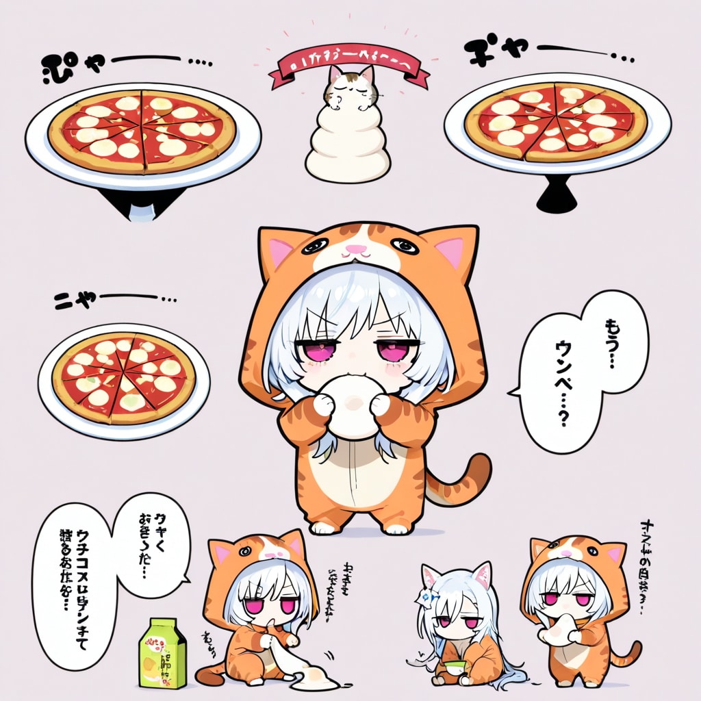 きぐるみの白髪ちゃん