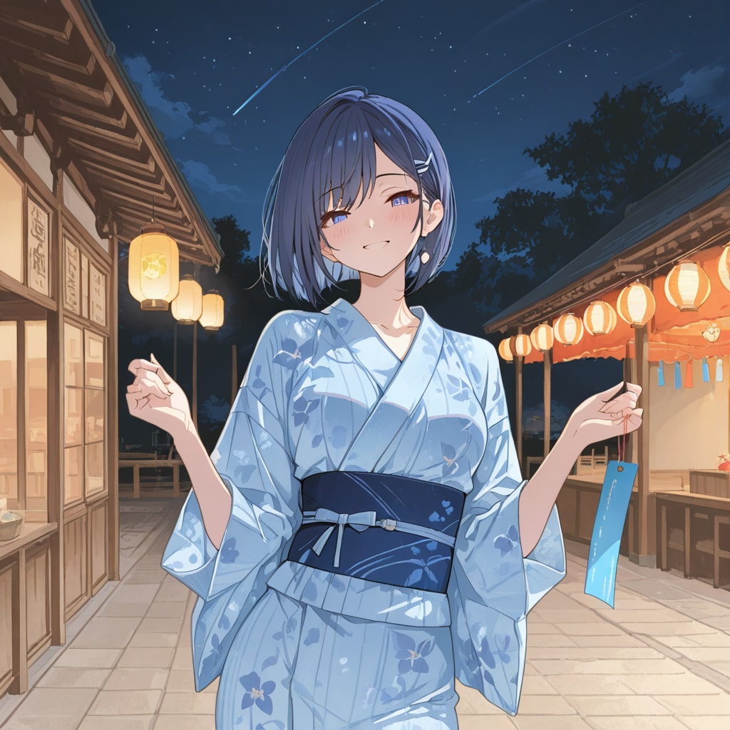 夏祭り前の境内撮影