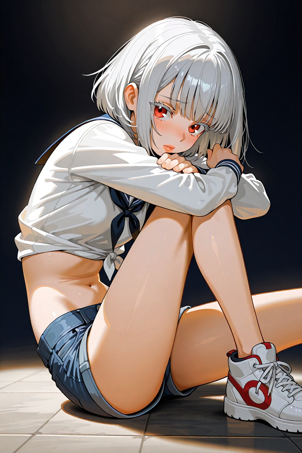 セーラー服とホットパンツ