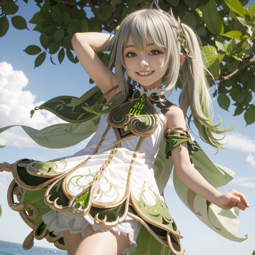 【原神　ナヒーダ】コスプレ風イラスト