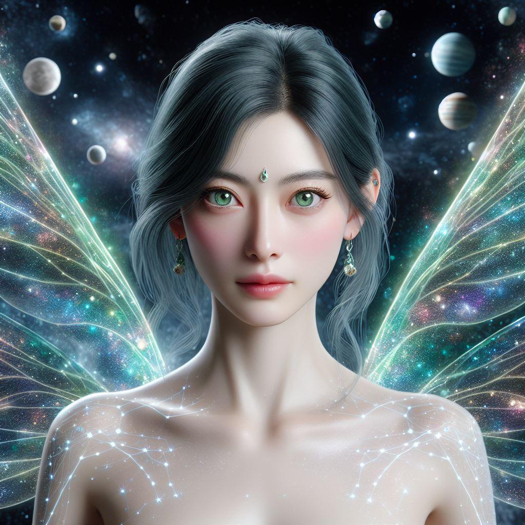 星に溶け込む光の翼