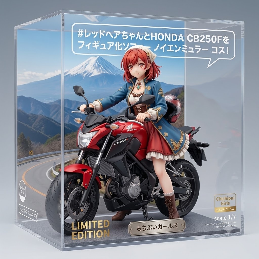 レッドヘアちゃんHONDA CB250F ソフィーノイエンミュラーコス