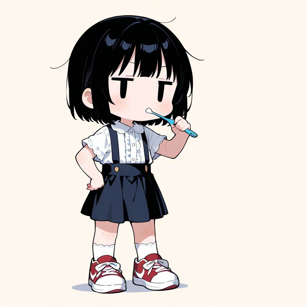 歯磨きする