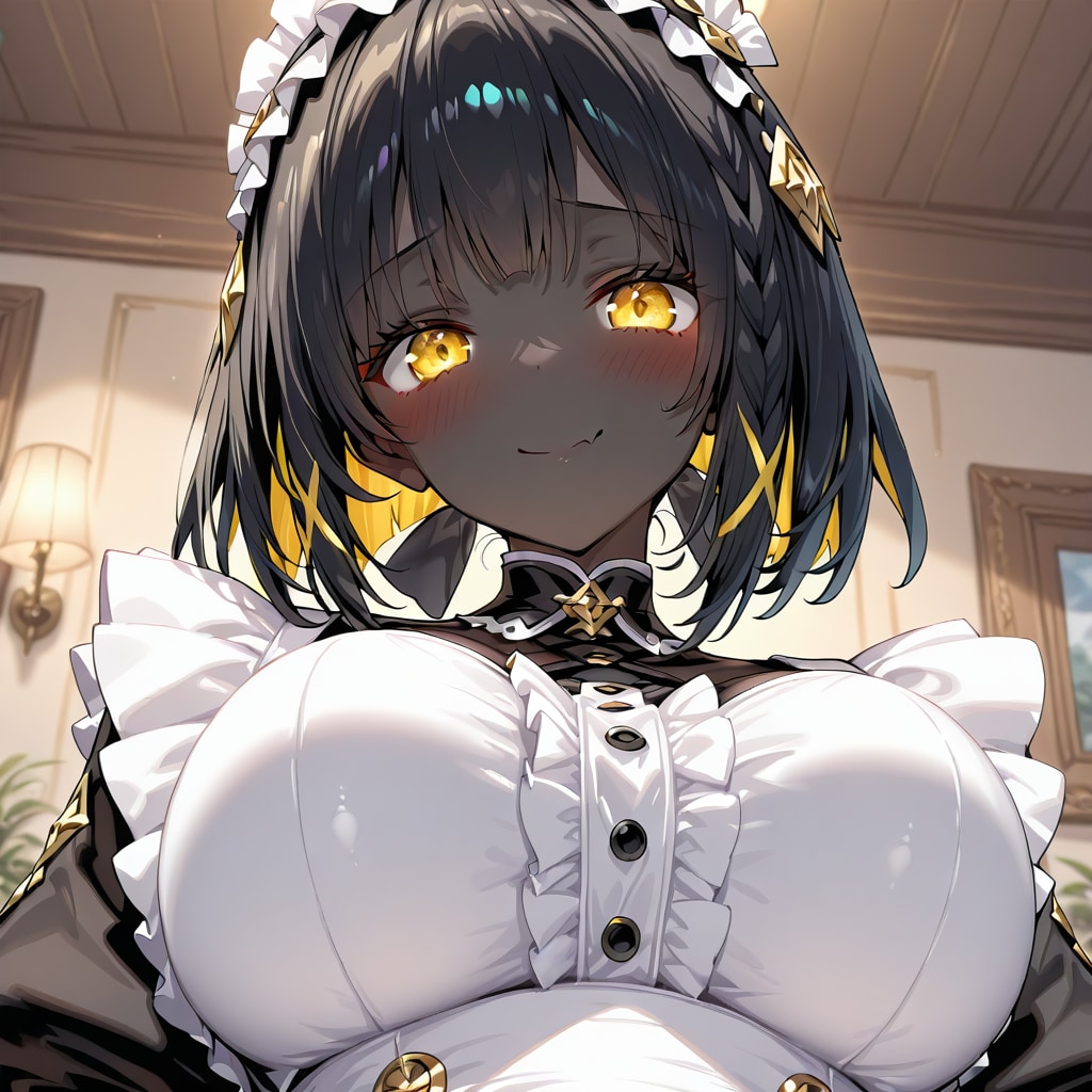 スライム娘メイド (black) | の人気AIイラスト・グラビア