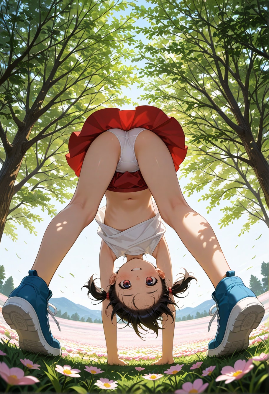 花畑の元気少女②