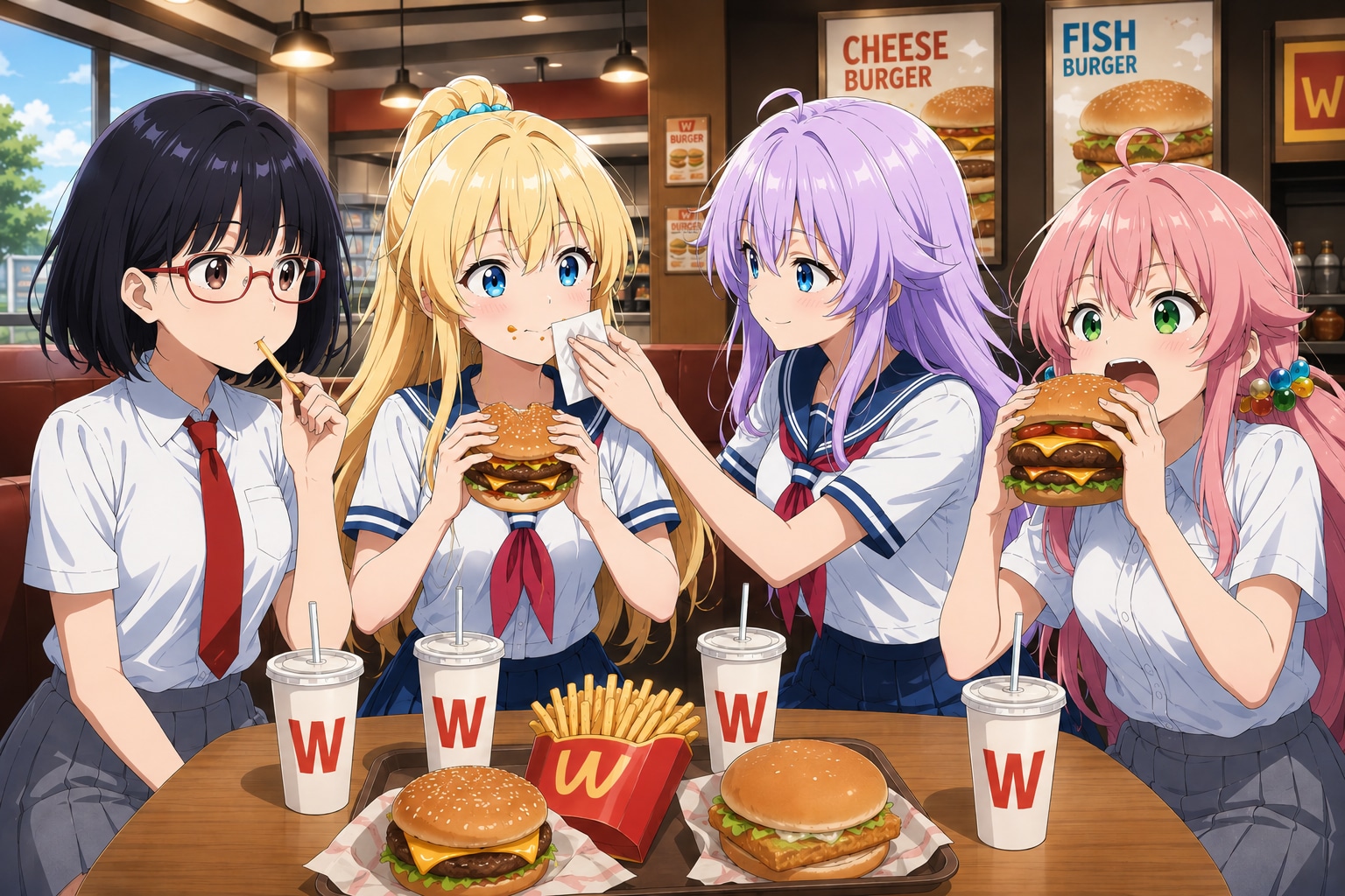 ハンバーガー店
