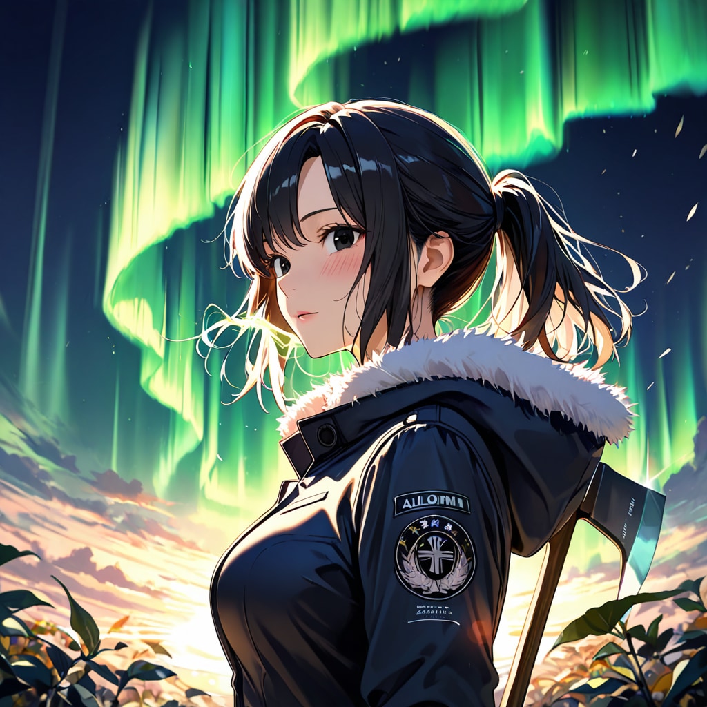 オーロラ in キルナ鉄山♡ | の人気AIイラスト・グラビア