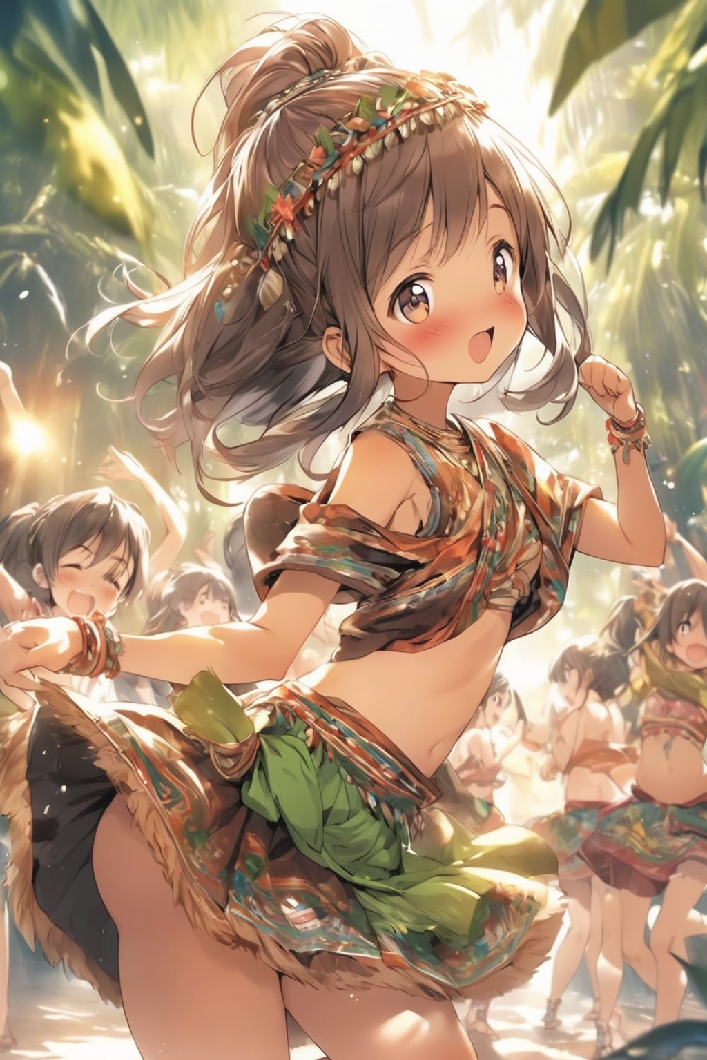 民族衣装の女の子