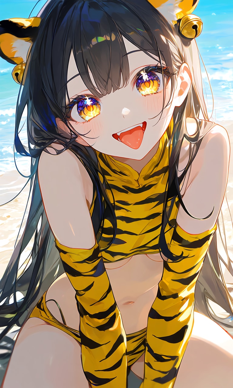 海辺のトラガール②🐯